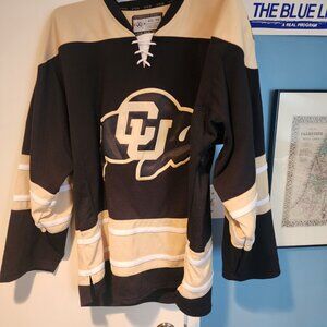 Colorado 54 Away Black Jog Hockey Jersey